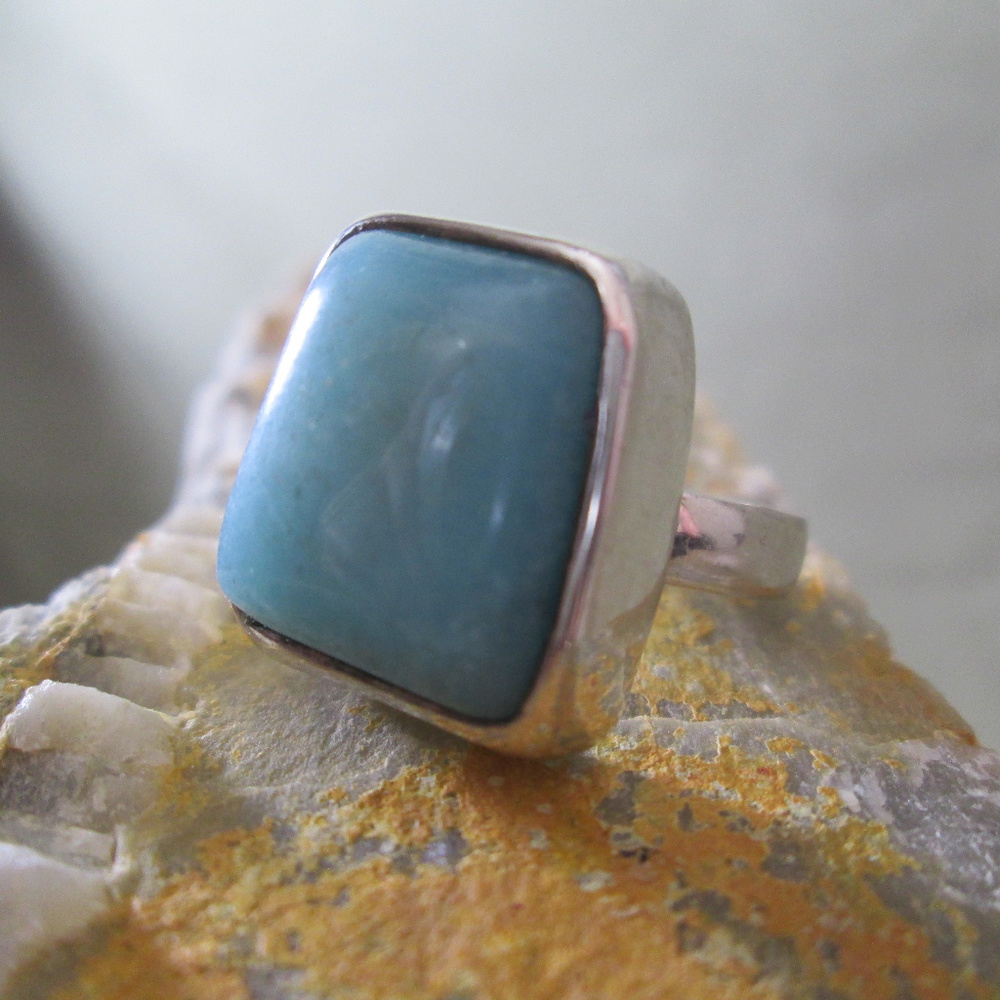 Modernist Turquoise Ring, Sterling Christoffersen